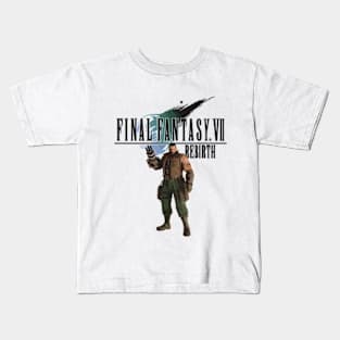Final Fantasy VII Rebirth Barret Kids T-Shirt